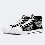 Classic Death Moth Vintage Print - High Top Canvas