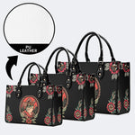 Cowboy Frog Print - Leather Handbag