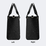 Starry Night Mushroom Moth Print - Leather Handbag