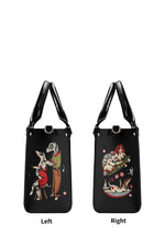 Left and right panel views showing vintage tattoo illustrations and dog romance