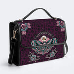 Death Moth Vintage Print - Leather Satchel Bag