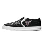 Unisex Death Moth&Skull - Slip On Shoes