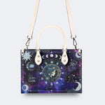 Aquarius Starry Sky - Leather Handbag