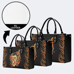 Unisex Monkey Print - Leather Handbag