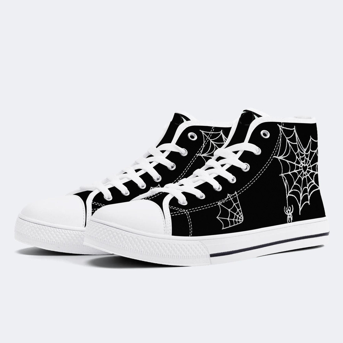 Classic Love Spiderweb Print - High Top Canvas