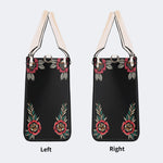 Horror Demon Print - Leather Handbag