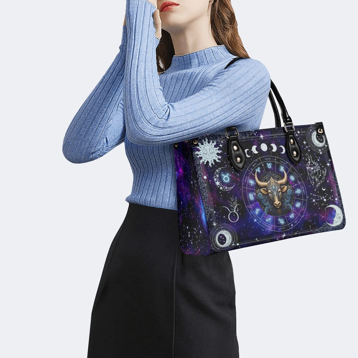 Taurus Starry Sky - Leather Handbag