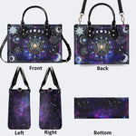 Cancer Starry Sky - Leather Handbag