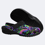 Psychedelic Mushroom Forest Fleece-Lined Clogs