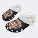 Jesus Wept Retro Print - Fur Lined Slippers/Sandals