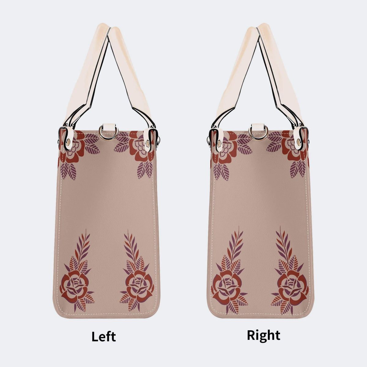 Death Moth Gradient Print - Leather Handbag
