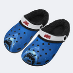 Quint's Shark Fishing Jaws Print - Fur Lined Slippers/Sandals