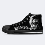 Unisex Black Metal Pinhead Print - High Top Canvas
