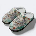 The Oni Cloud Drifters Print Fleece-Lined Slippers