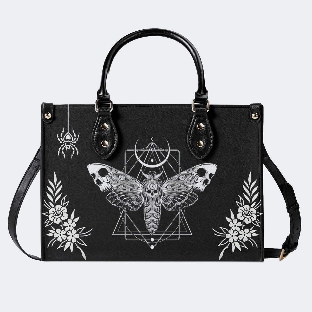 Surreal Death Moth - Leather Handbag