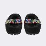 Unisex Horror Terrifier Print - Fur Lined Slippers/Sandals