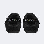 The Monsters Print - Fur Lined Slippers/Sandals