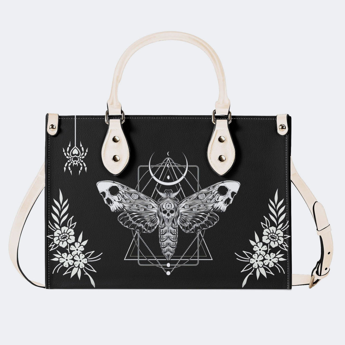 Surreal Death Moth - Leather Handbag