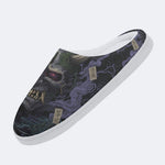 Shadow Realm Print Fleece-Lined Slippers