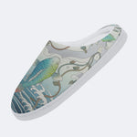 Brocade Journey Print Fleece-Lined Slippers