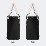 Gothic Pattern Patchwork Print - Leather Handbag