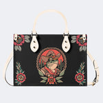 Cowboy Frog Print - Leather Handbag