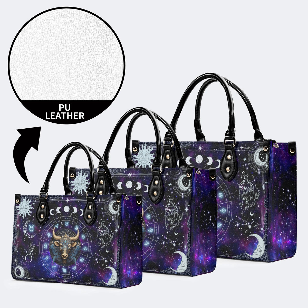 Taurus Starry Sky - Leather Handbag