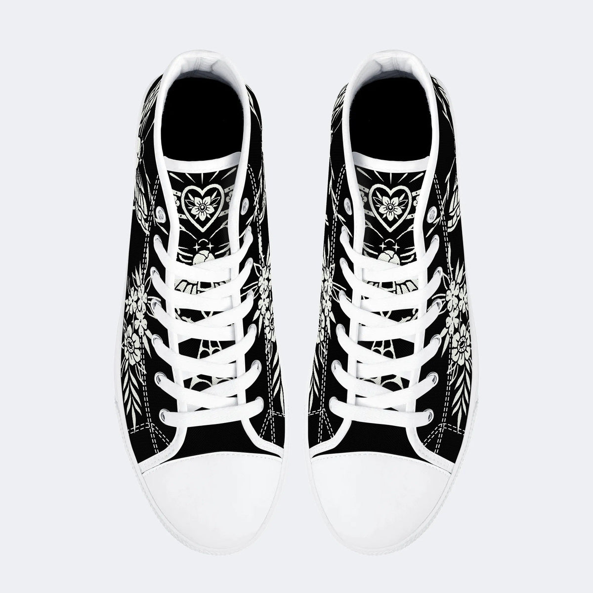 Classic Death Moth Vintage Print - High Top Canvas