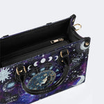 Aquarius Starry Sky - Leather Handbag
