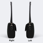 Irish Harp & Shamrocks Print - Leather Satchel Bag