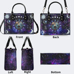 Gemini Starry Sky - Leather Handbag