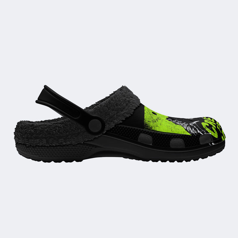 Creature From The Black Lagoon Print - Fur Lined Slippers/Sandals