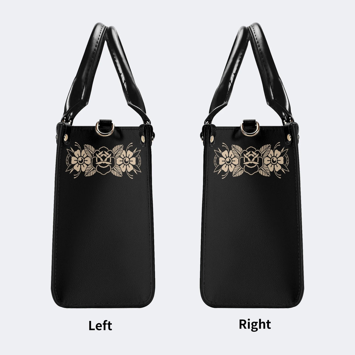 Sun Over The Mushroom Bush - Leather Handbag