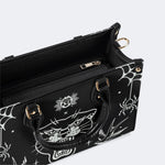 Unisex Tiger Print - Leather Handbag