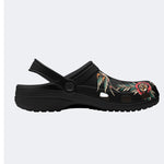 Retro Panther And Bird Print - Slippers/Sandals