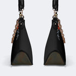 Red Spotted Death Moth - Leather Crossbody Bag