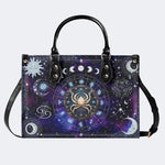 Cancer Starry Sky - Leather Handbag