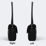 Horror Skull Print - Leather Satchel Bag