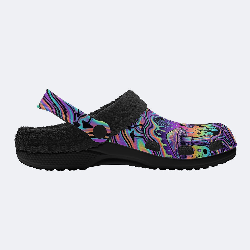 Mushroom Ink Forest Clogs