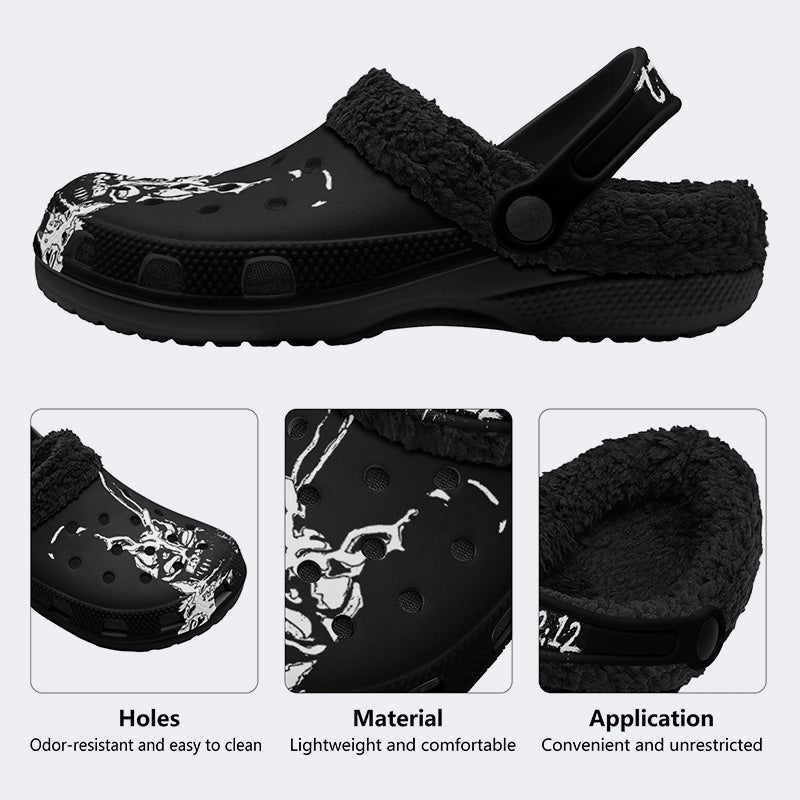 Unisex 28:06:42:12 Print - Fur Lined Slippers/Sandals
