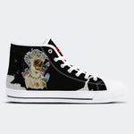 Unisex Skull&Letter Print- High Top Canvas