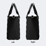 Gothic Pattern Patchwork Print - Leather Handbag