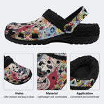 Unisex Horror Terrifier Print - Fur Lined Slippers/Sandals