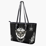 Death Moth Vintage Print - Leather Shoulder Bag