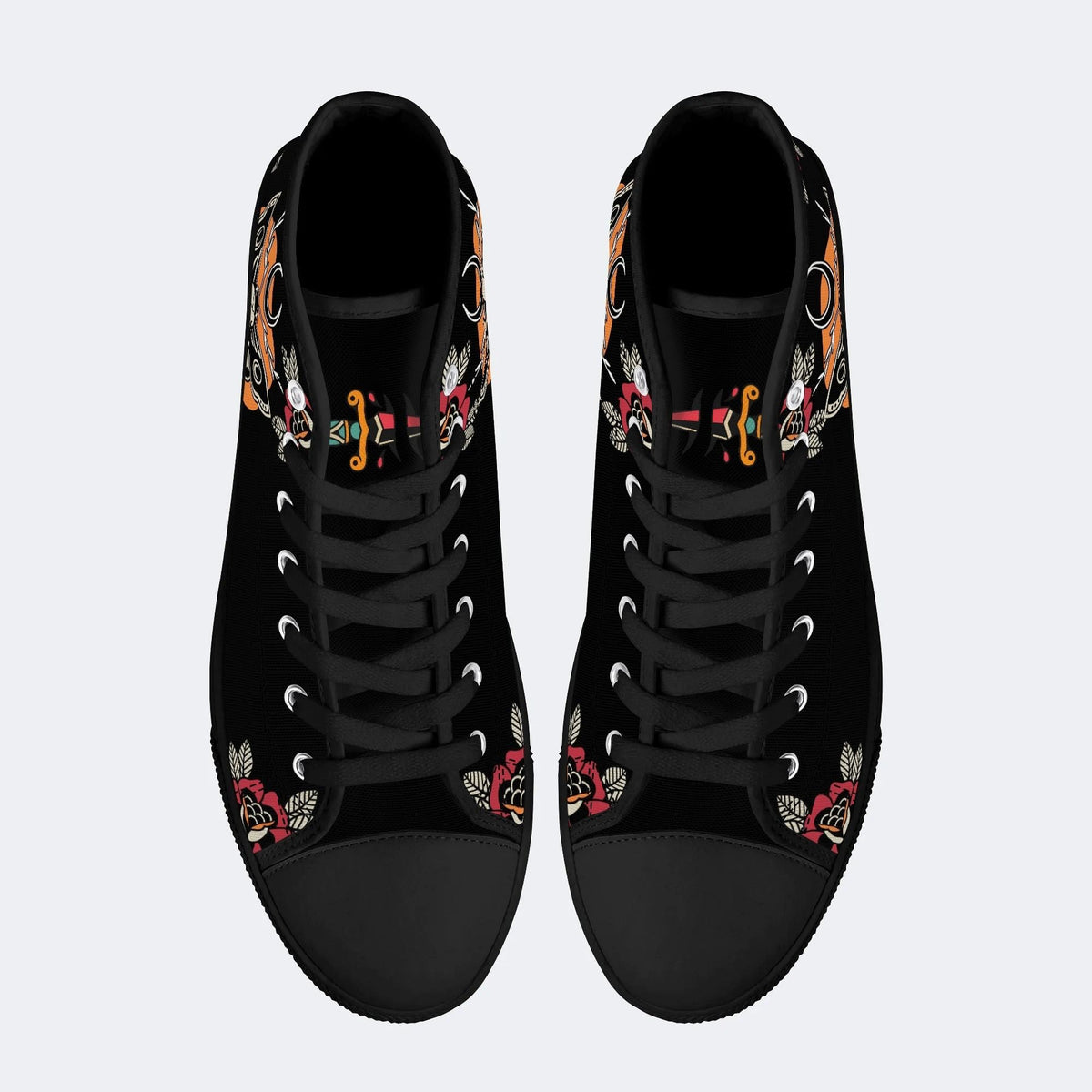 Death Moth Vintage Print - High Top Canvas