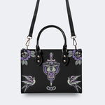 Unisex Tiger Print - Leather Handbag