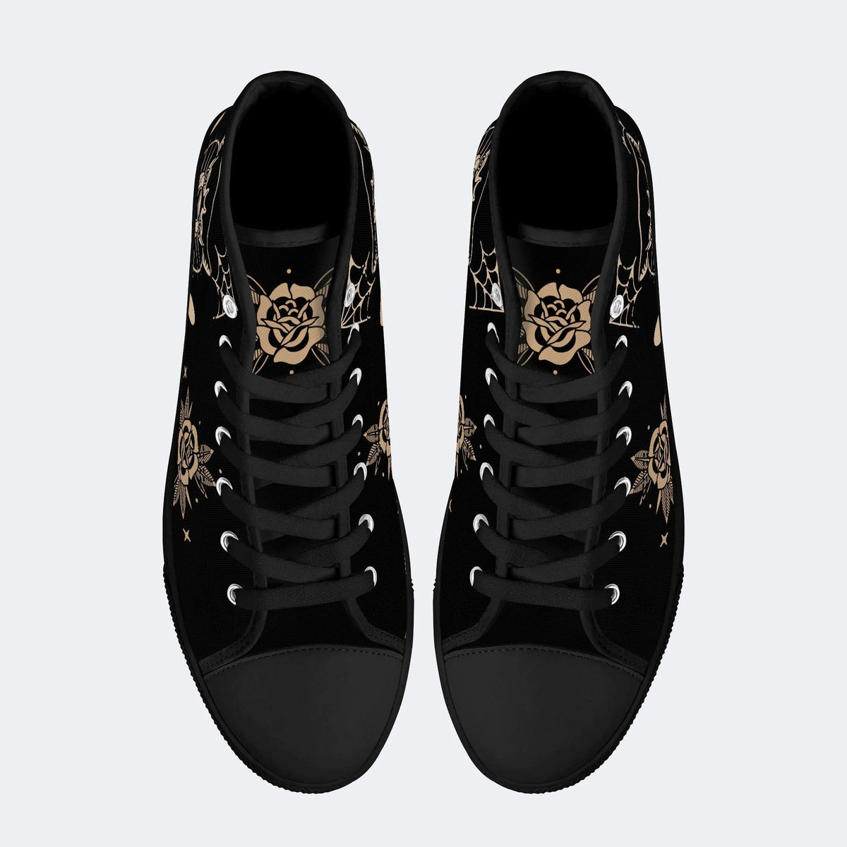 Unisex Tiger Print - High Top Canvas