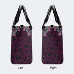 Death Moth Vintage Print - Leather Handbag