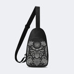 Bats&Skulls&Scorpions Print - Chest Bag