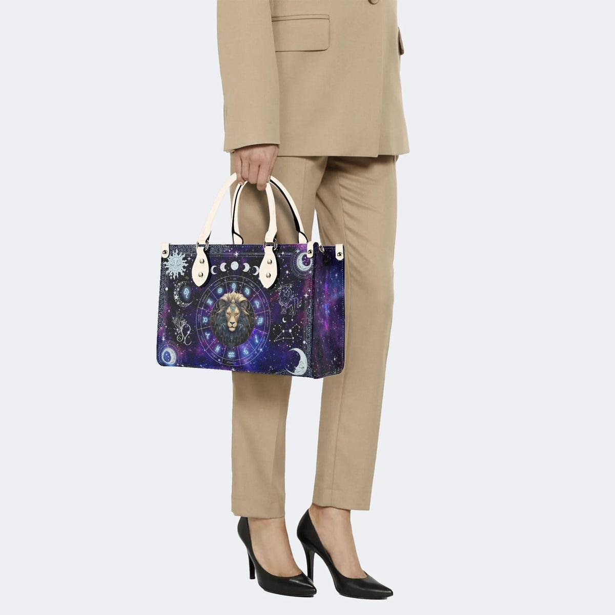 Leo Starry Sky - Leather Handbag